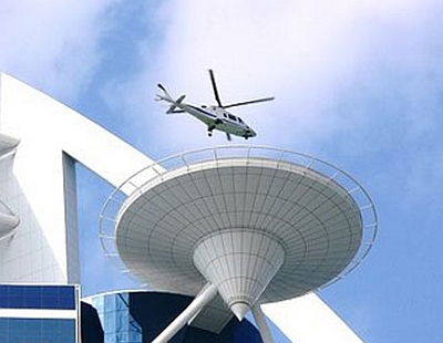 helipad helicopter burj dubai